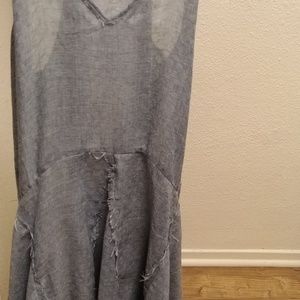Lush thin cotton midi dress